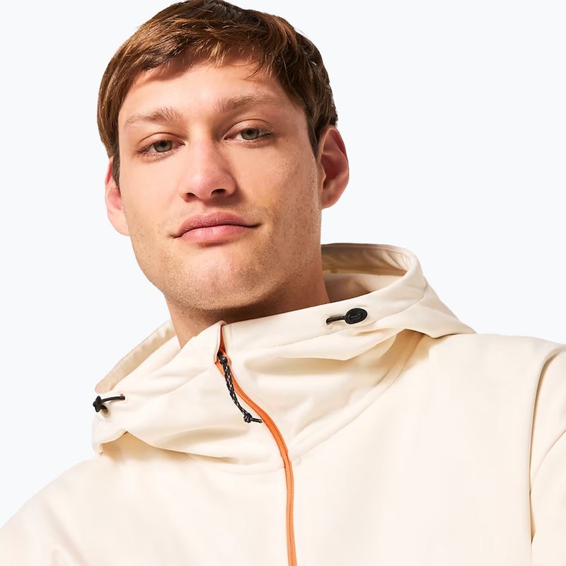 Ανδρικό Oakley TNP Nose Grab Softshell Hoodie αρκτικό λευκό/μαλακό πορτοκαλί 4