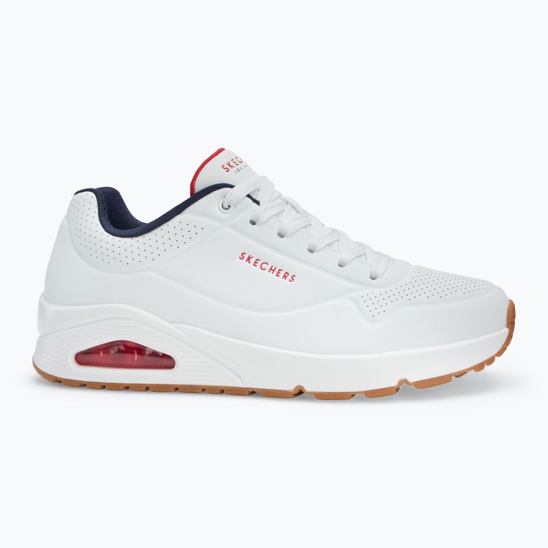 Ανδρικά παπούτσια SKECHERS Uno Stand On Air white/navy/red 2