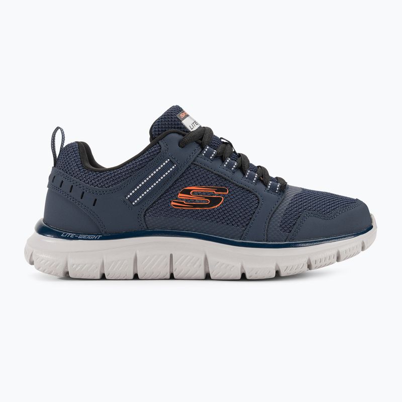 SKECHERS Track Knockhill ανδρικά παπούτσια προπόνησης navy/πορτοκαλί 2