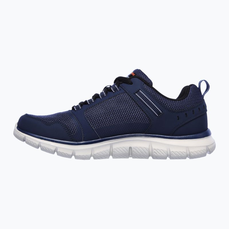 SKECHERS Track Knockhill ανδρικά παπούτσια προπόνησης navy/πορτοκαλί 3