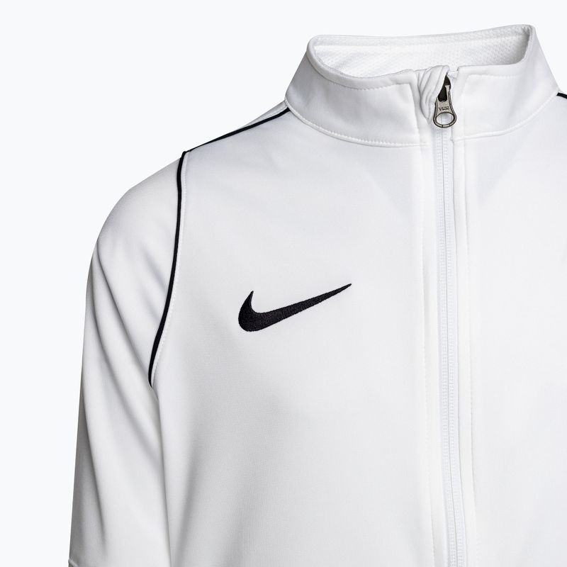 Nike Dri-FIT Park 20 Knit Track παιδικό φούτερ ποδοσφαίρου λευκό/μαύρο/μαύρο 3