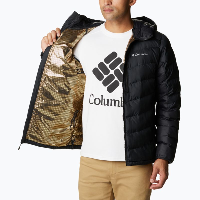 Ανδρικό Columbia Labyrinth Loop Hooded πουπουλένιο μπουφάν με κουκούλα μαύρο 4