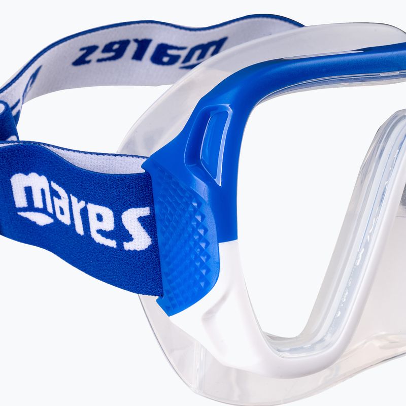 Σετ κολύμβησης Mares Combo Keewee blue/white/clear 4