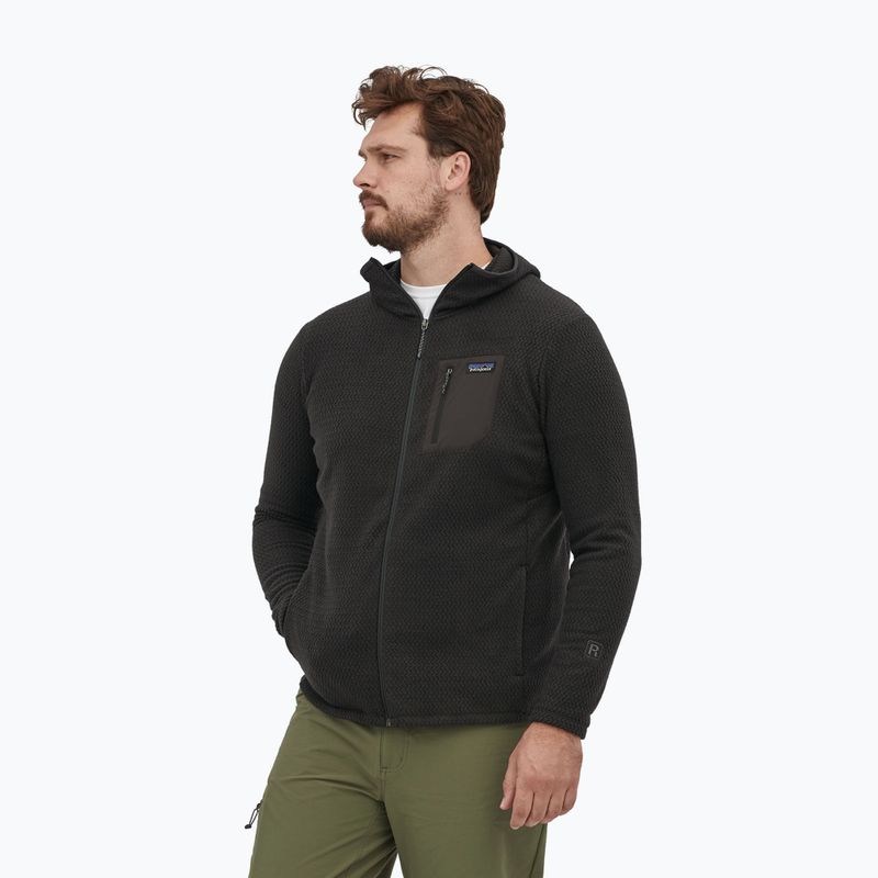 Ανδρικό Patagonia R1 Air Full-Zip fleece φούτερ μαύρο