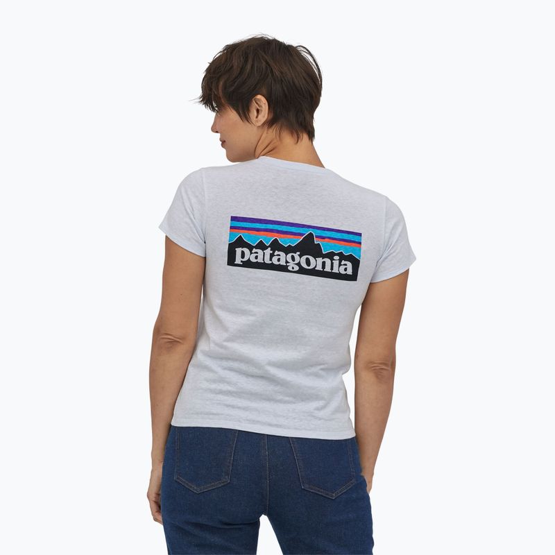 Γυναικεία μπλούζα πεζοπορίας Patagonia P-6 Logo Responsibili-Tee white 2