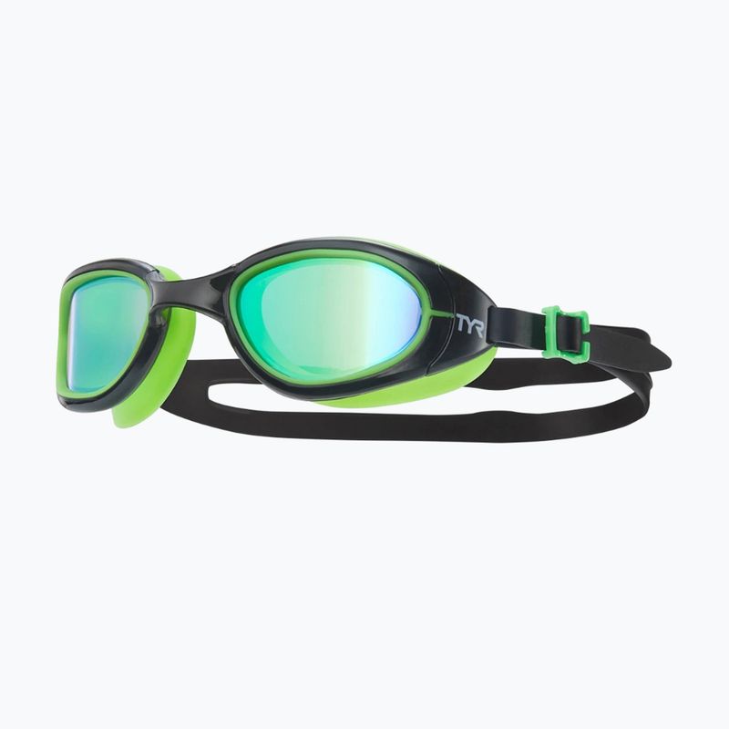 Γυαλιά κολύμβησης TYR Special Ops 2.0 Mirrored green/ black/ fluo green