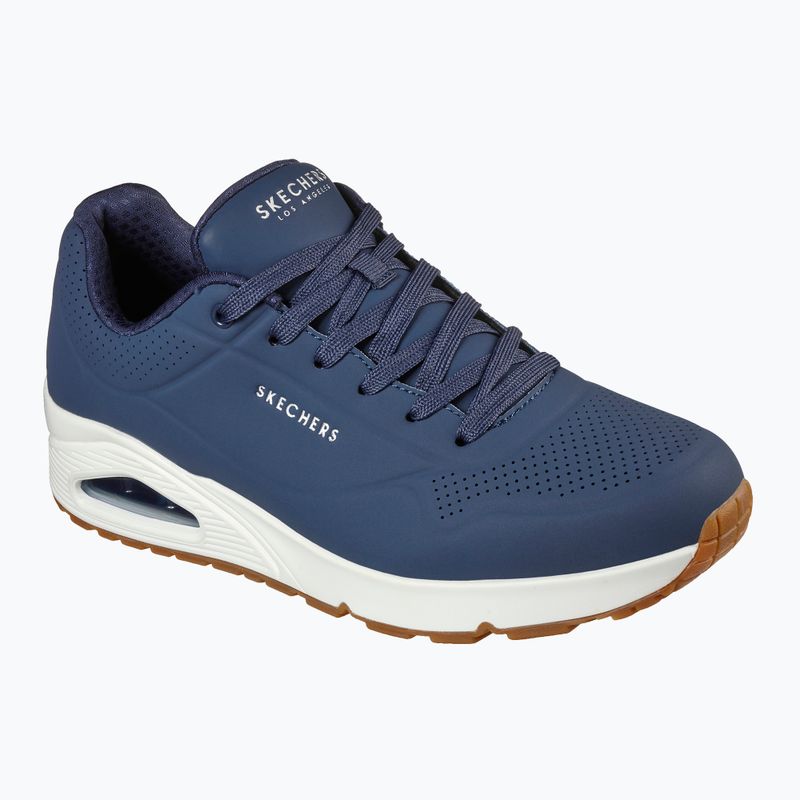 Ανδρικά παπούτσια SKECHERS Uno Stand On Air navy/white 8