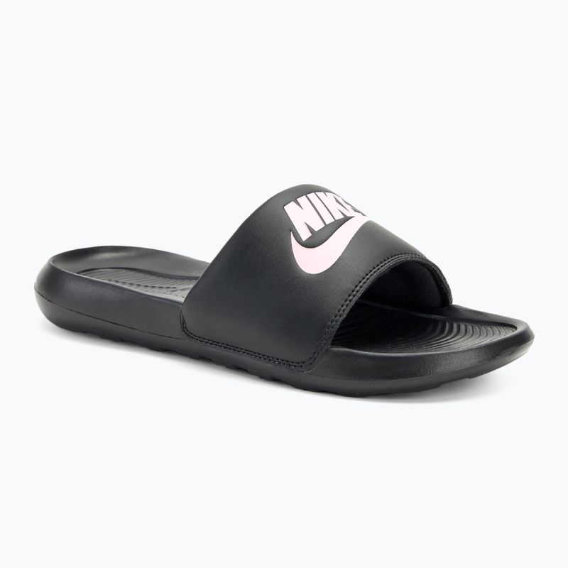 Nike Victori One Slide μαύρο/μαύρο/βιολετί γυναικεία σαγιονάρες