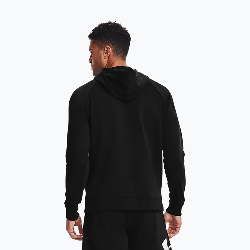 Ανδρικό φούτερ Under Armour Rival Fleece Big Logo Hd hoodie μαύρο 1357093 3