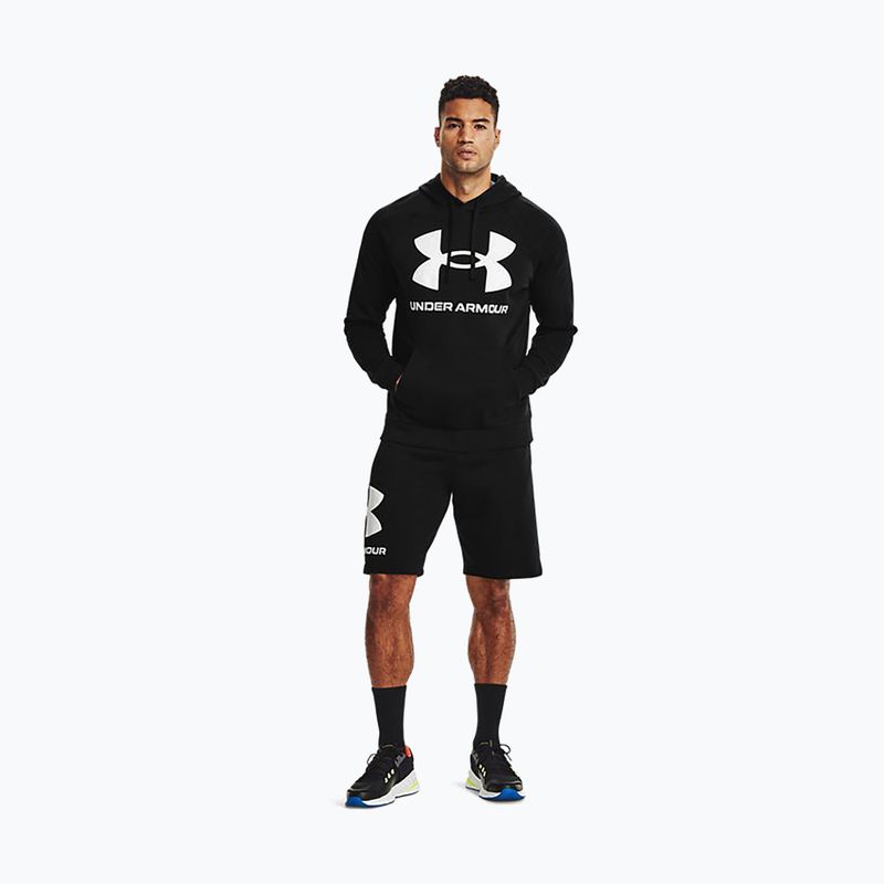 Ανδρικό φούτερ Under Armour Rival Fleece Big Logo Hd hoodie μαύρο 1357093 2