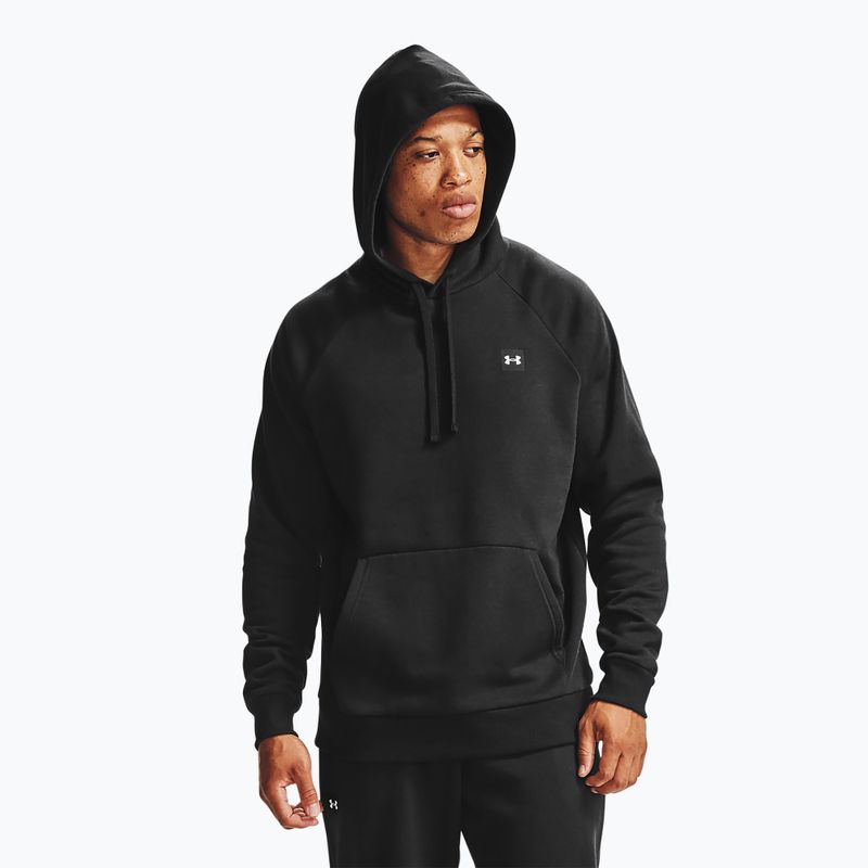 Ανδρικό Under Armour Rival Hoodie μαύρο/onyx λευκό