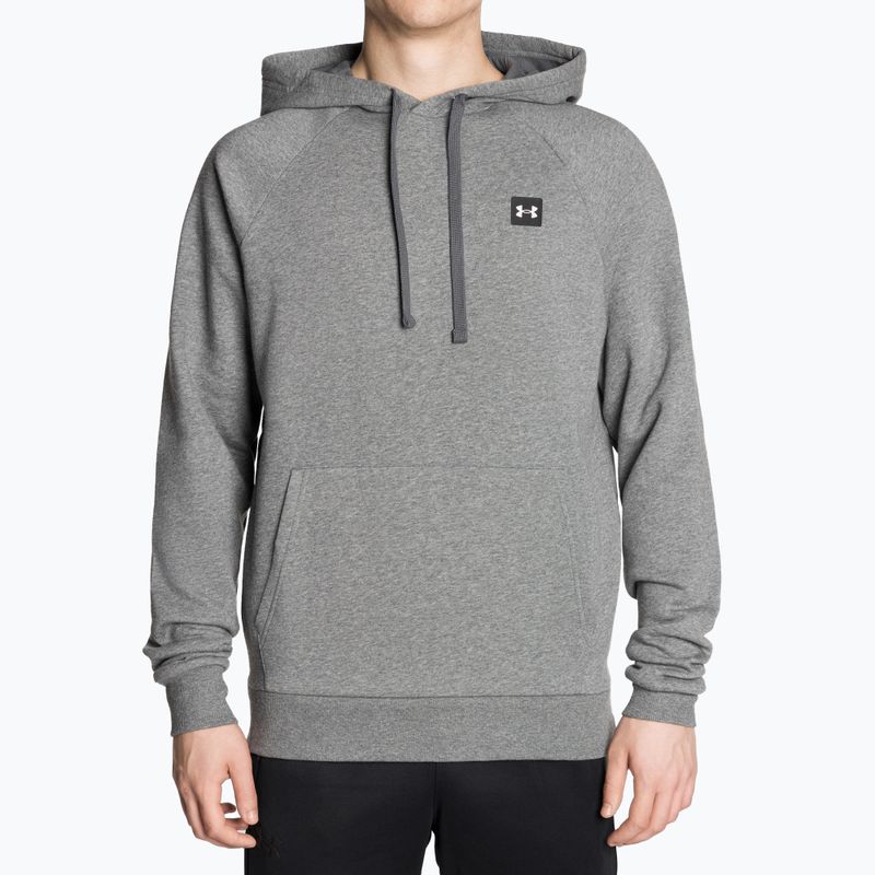 Ανδρικό φούτερ Under Armour Rival Hoodie pitch gray light heather/onyx white sweatshirt 2