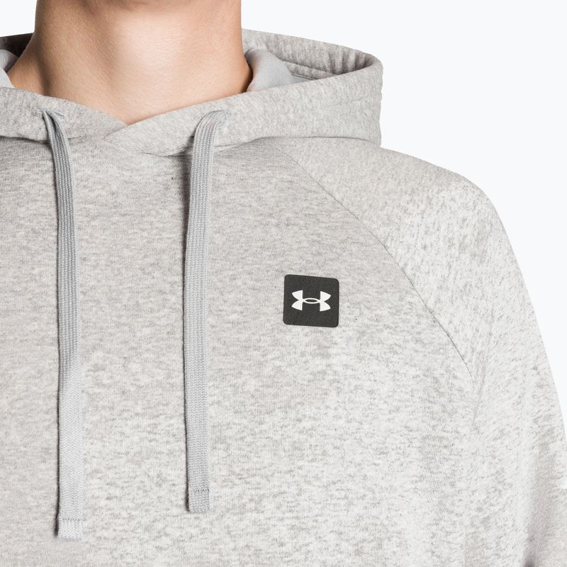 Ανδρικό φούτερ Under Armour Rival Hoodie mod γκρι ελαφρύ ρείκι/μαύρο φούτερ 5