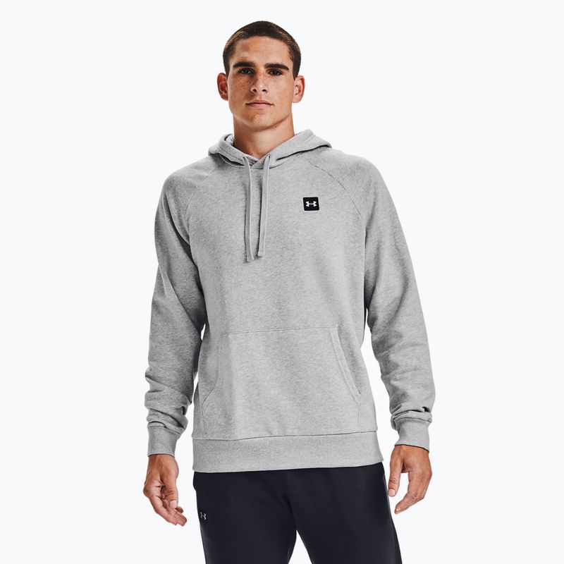 Ανδρικό φούτερ Under Armour Rival Hoodie mod γκρι ελαφρύ ρείκι/μαύρο φούτερ 2