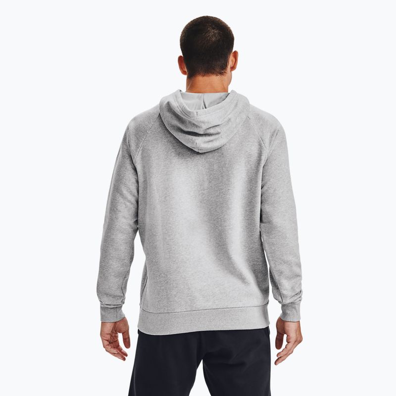 Ανδρικό φούτερ Under Armour Rival Hoodie mod γκρι ελαφρύ ρείκι/μαύρο φούτερ 6