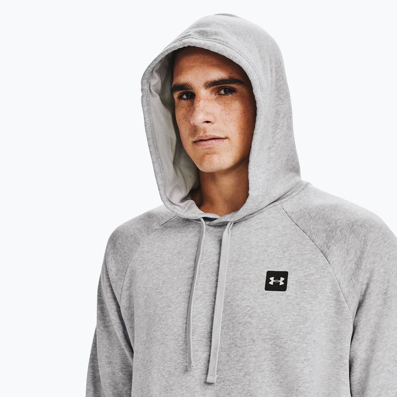 Ανδρικό φούτερ Under Armour Rival Hoodie mod γκρι ελαφρύ ρείκι/μαύρο φούτερ 7