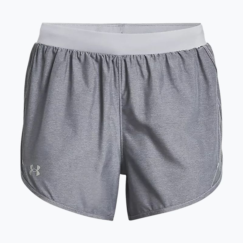 Under Armour Fly By 2.0 γκρι γυναικείο σορτς για τρέξιμο 1350196 3