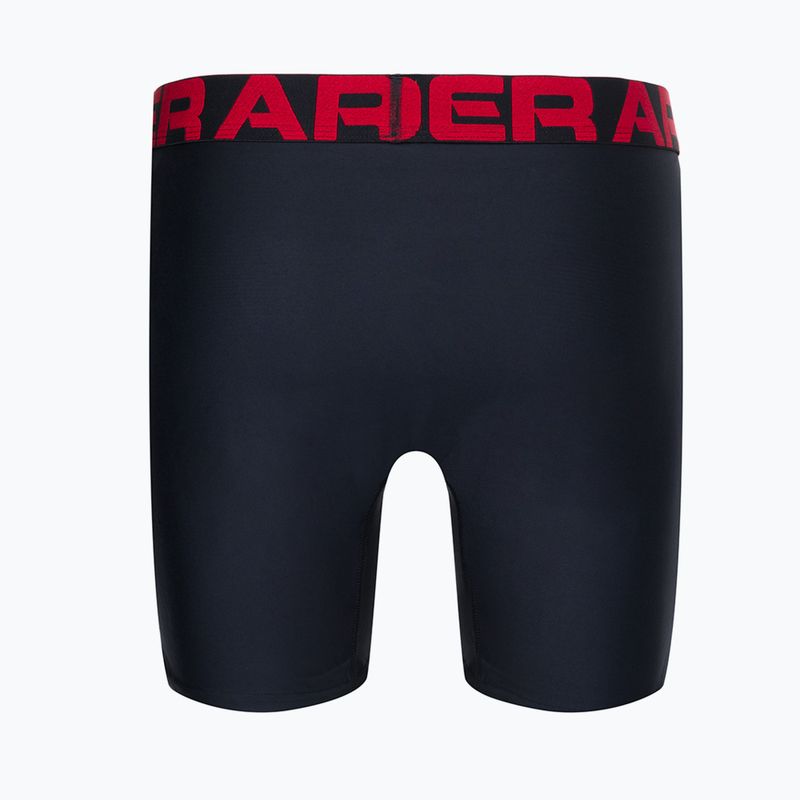 Under Armour ανδρικό σορτς μποξεράκι Ua Tech 6In 2-Pack κόκκινο 1363619-600 3