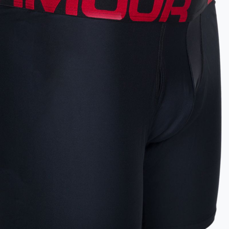 Under Armour ανδρικό σορτς μποξεράκι Ua Tech 6In 2-Pack κόκκινο 1363619-600 4