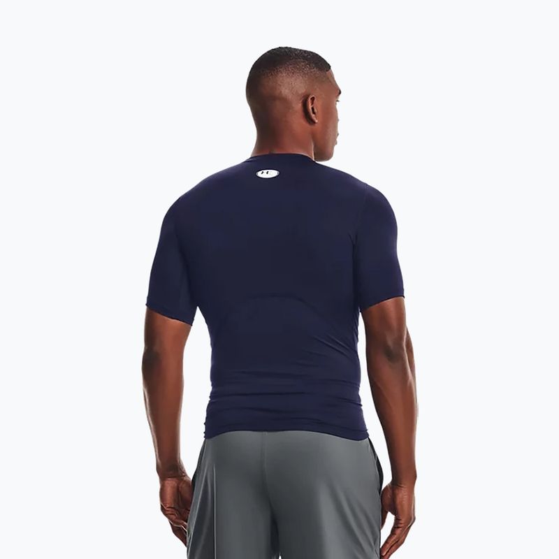 Under Armour ανδρικό μπλουζάκι προπόνησης Ua Hg Armour Comp SS navy blue 1361518-410 3