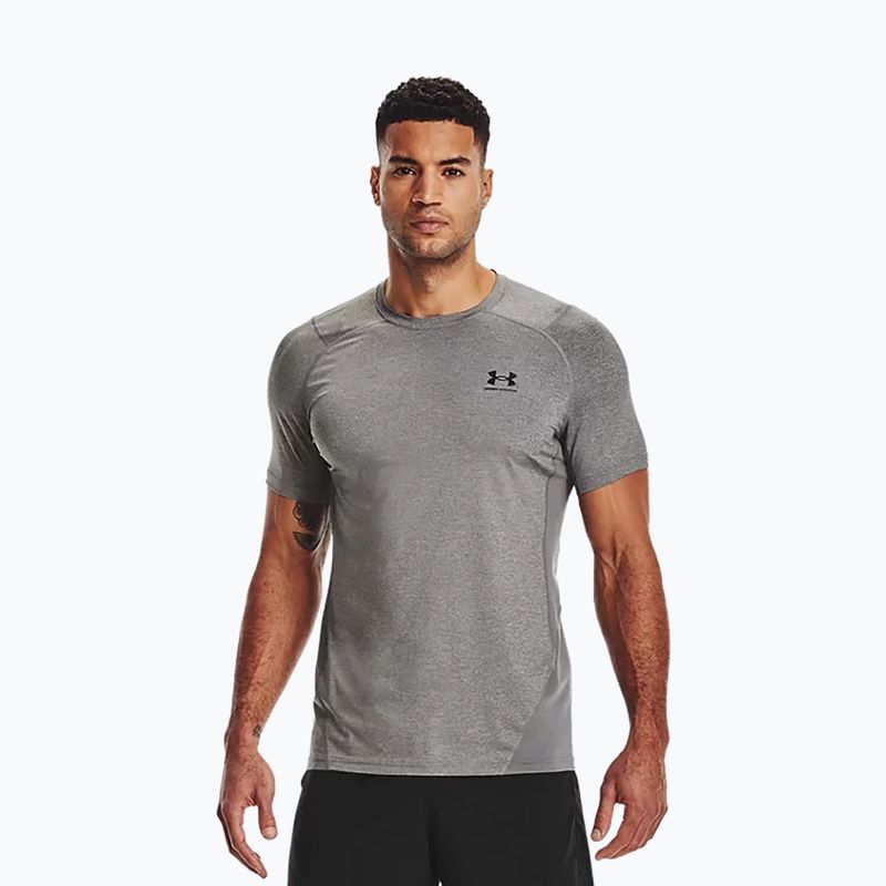 Ανδρικό μπλουζάκι προπόνησης Under Armour HeatGear Armour Fitted γκρι 1361683