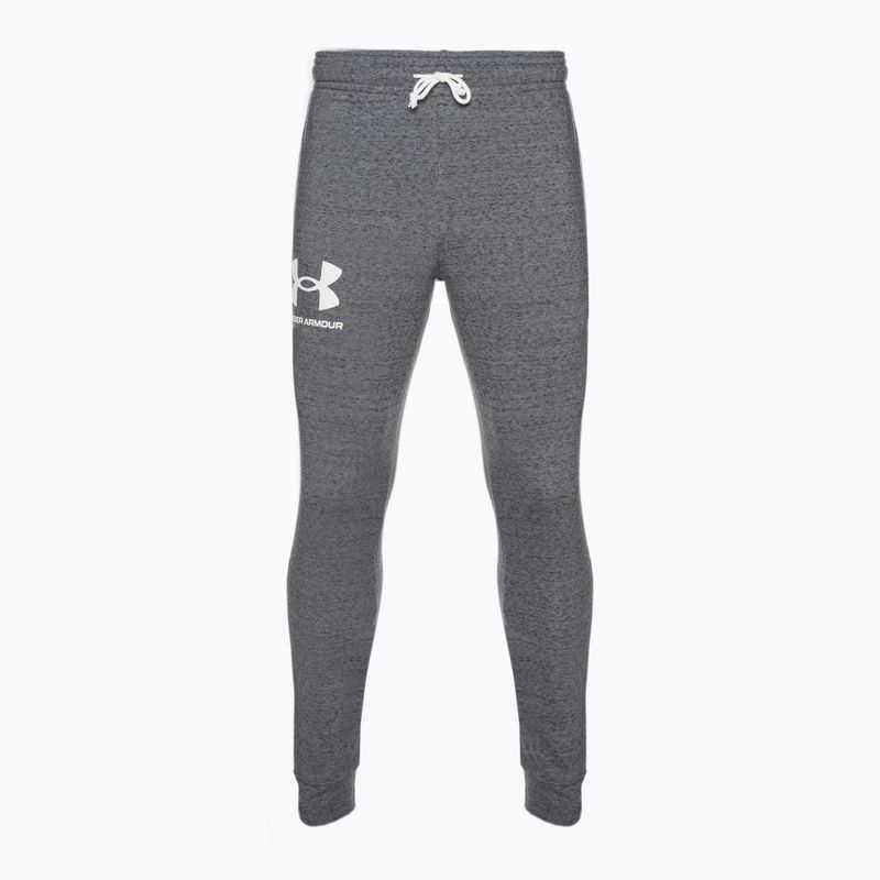 Ανδρικό παντελόνι Under Armour Ua Rival Terry Jogger pitch gray light heather/onyx white 5