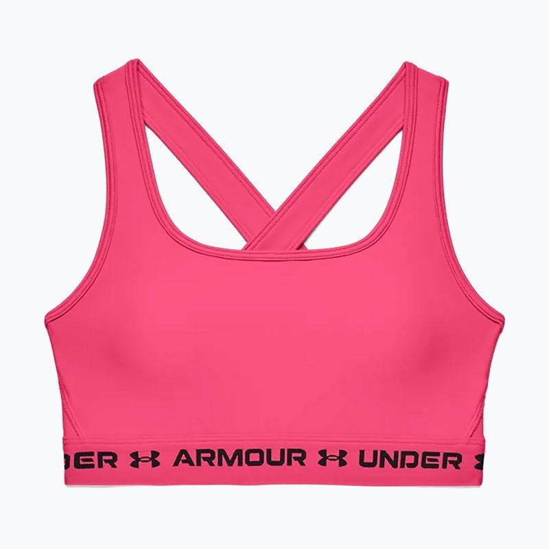 Under Armour Crossback Mid σουτιέν γυμναστικής ροζ 1361034 3