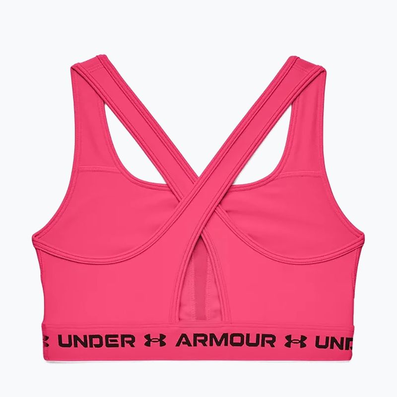 Under Armour Crossback Mid σουτιέν γυμναστικής ροζ 1361034 4