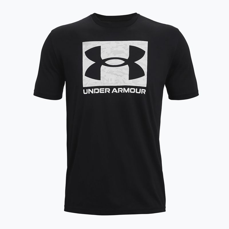 Under Armour ABC Camo Boxed Logo μαύρο/λευκό ανδρικό μπλουζάκι προπόνησης 5