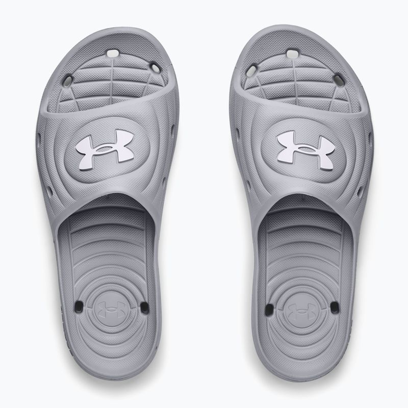 Under Armour Locker IV SL ανδρικές σαγιονάρες mod γκρι/mod γκρι/λευκό 11