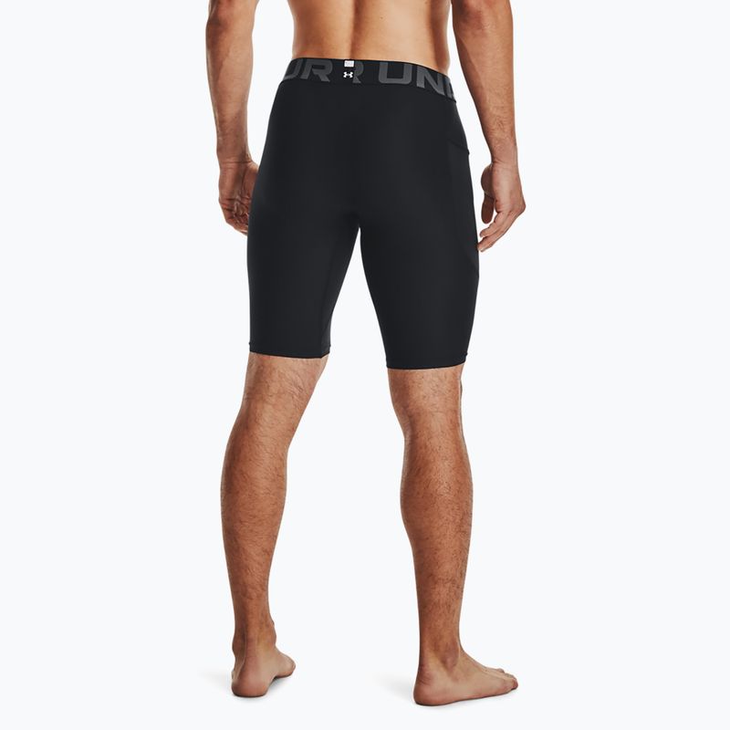 Ανδρικό Under Armour HG Armour Long Shorts μαύρο/λευκό 3