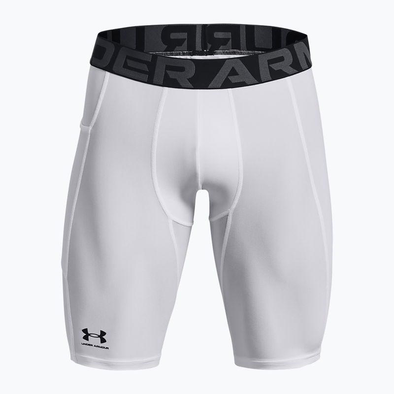 Ανδρικό Under Armour HG Armour Long Shorts λευκό/μαύρο 5