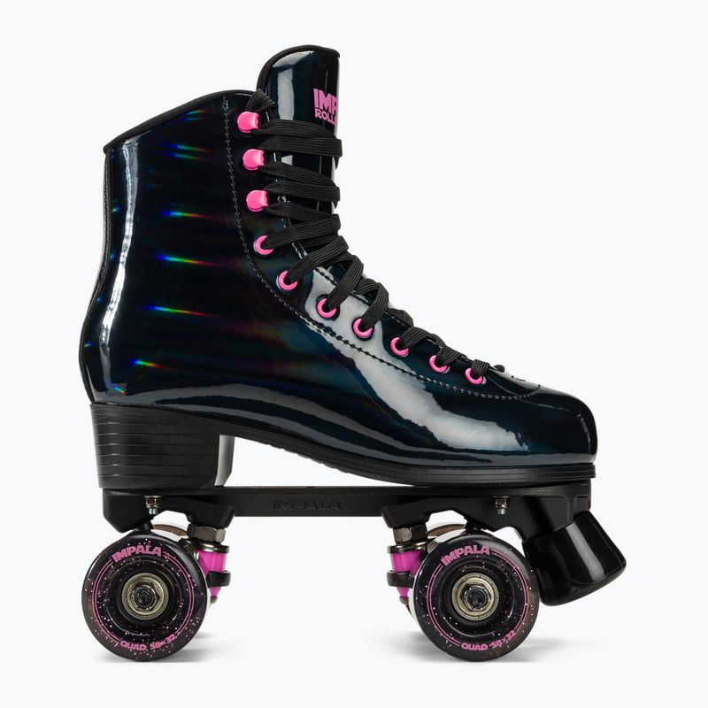 Γυναικεία πατίνια IMPALA Quad Skate black holographic 2