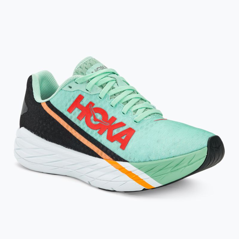 HOKA Rocket X eggshell μπλε/μαύρα παπούτσια για τρέξιμο