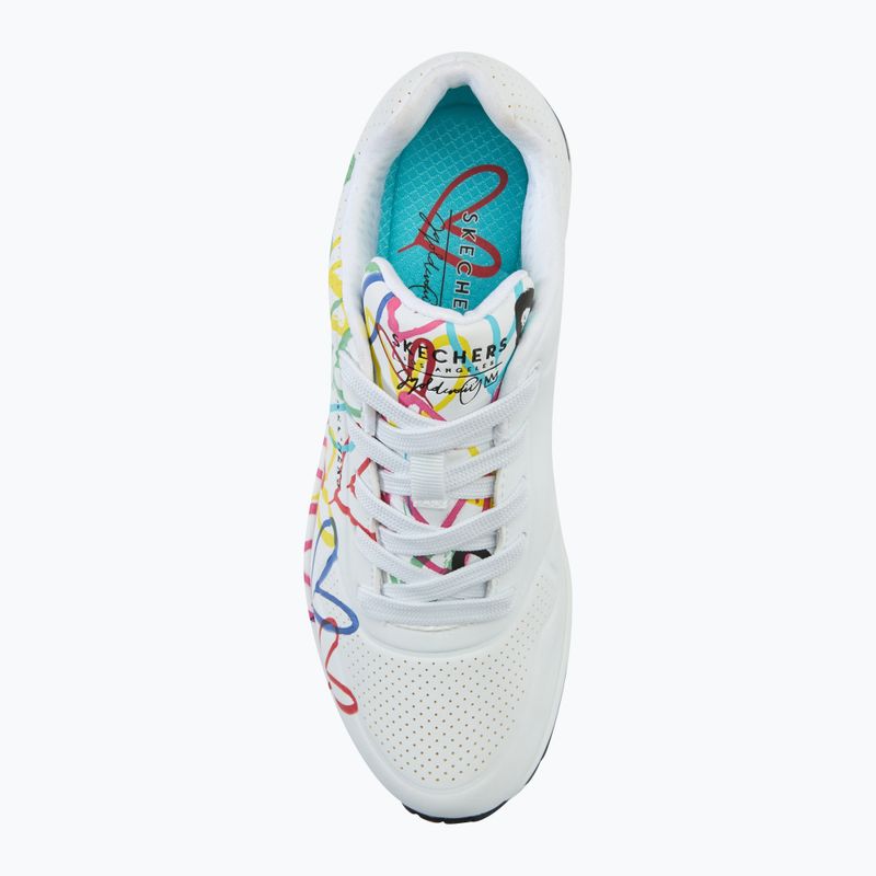 Γυναικεία παπούτσια SKECHERS JGoldcrown Uno Spread The Love white/multicolor 5