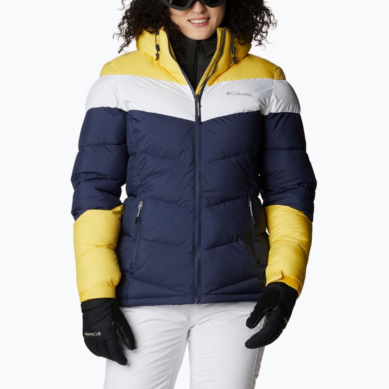 Columbia Abbott Peak Insulated γυναικείο μπουφάν σκι μπλε και κίτρινο 1909971 5