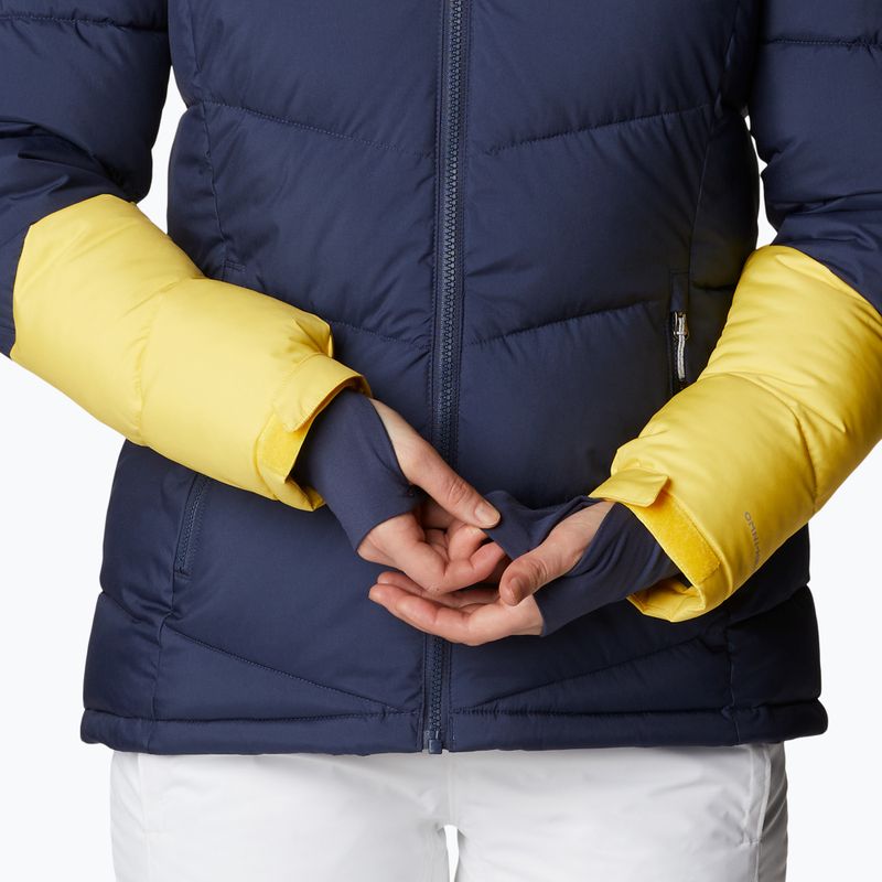 Columbia Abbott Peak Insulated γυναικείο μπουφάν σκι μπλε και κίτρινο 1909971 10