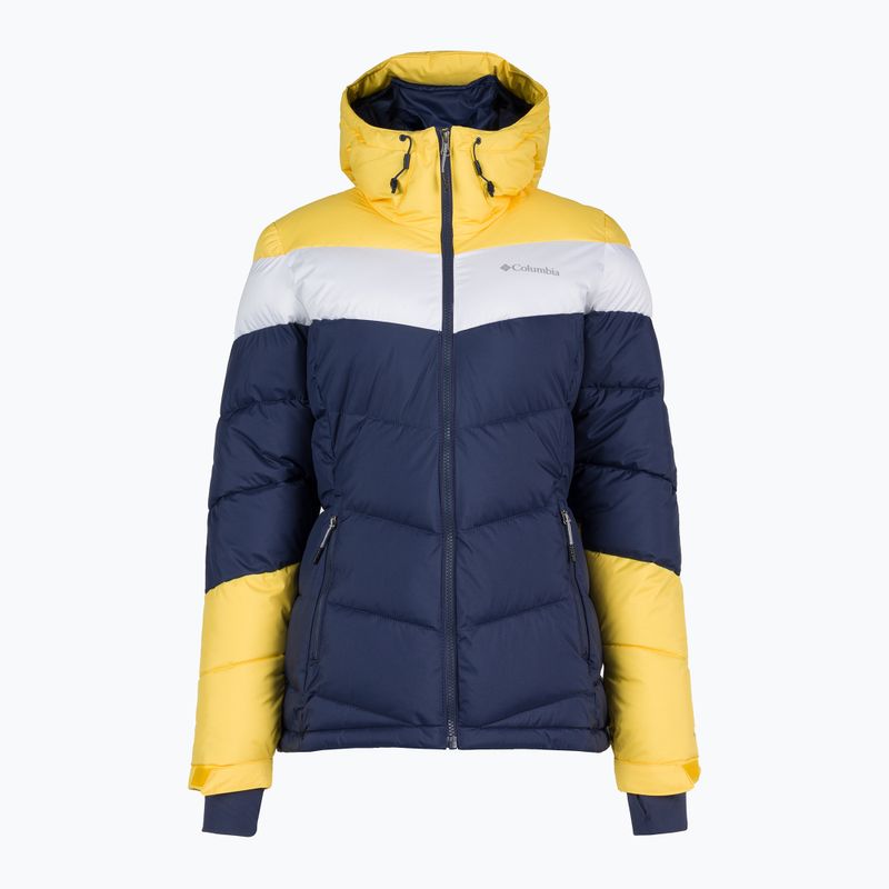 Columbia Abbott Peak Insulated γυναικείο μπουφάν σκι μπλε και κίτρινο 1909971