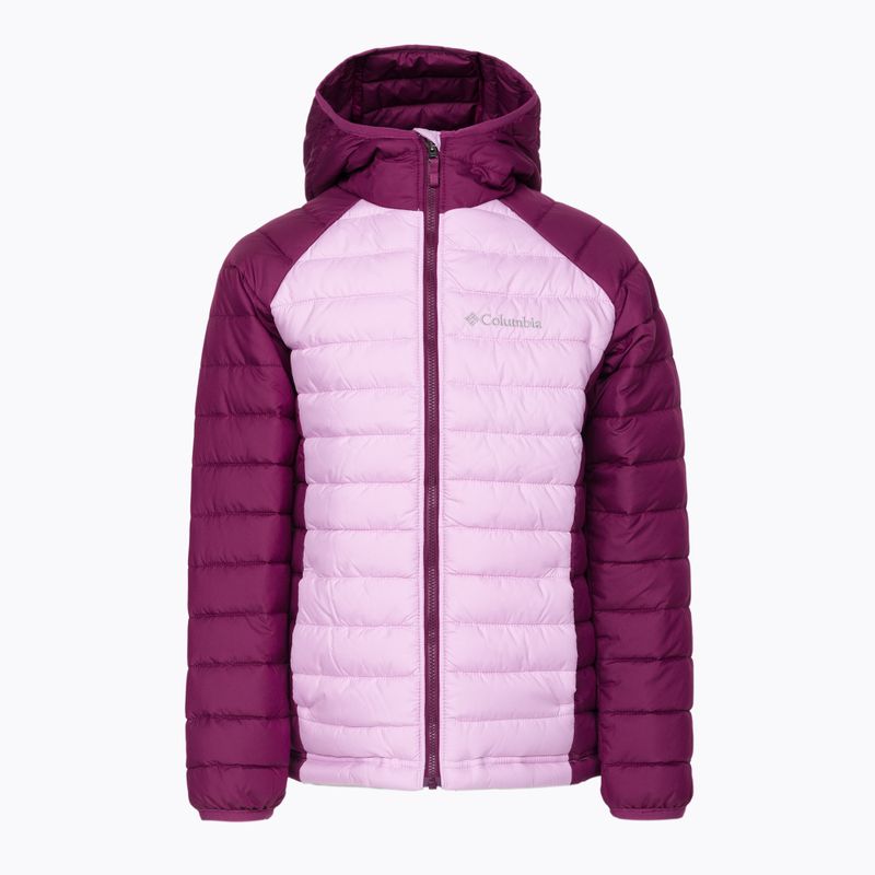 Columbia Powder Lite Hooded Purple Παιδικό μπουφάν με κουκούλα 1802931