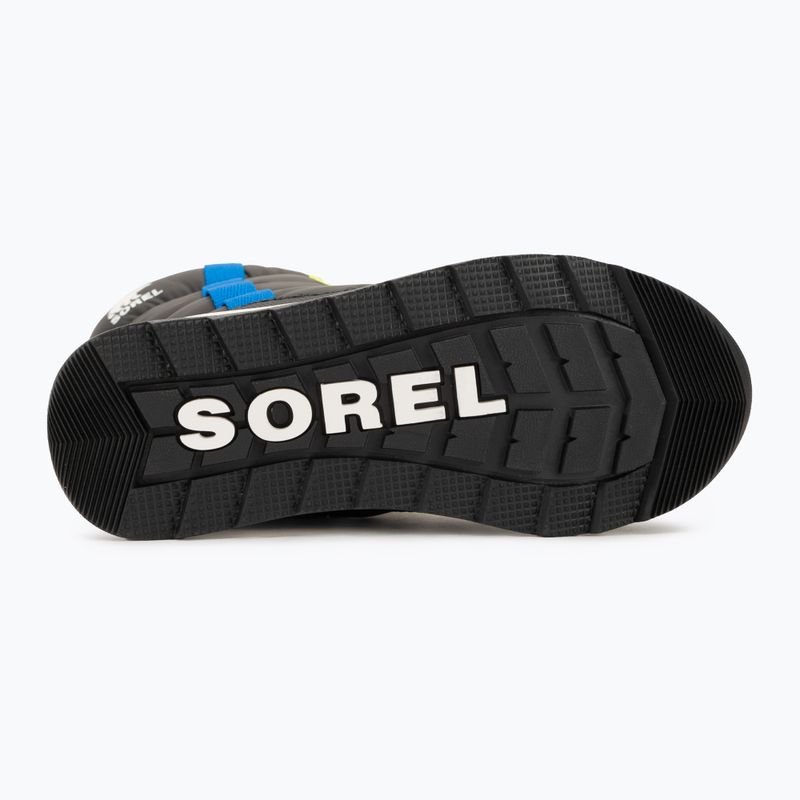 Sorel Outh Whitney II Puffy Mid jet/μαύρες παιδικές μπότες χιονιού 5