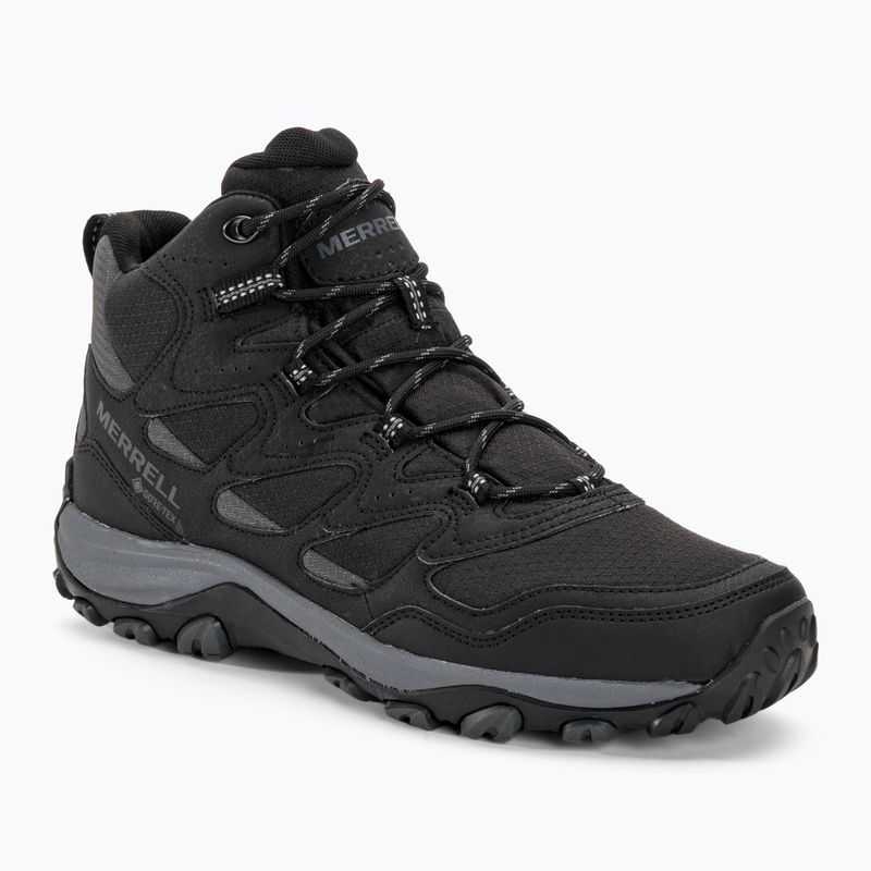 Ανδρικές μπότες πεζοπορίας Merrell West Rim Sport Mid GTX μαύρο