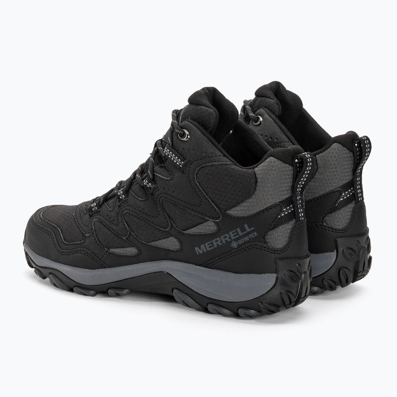 Ανδρικές μπότες πεζοπορίας Merrell West Rim Sport Mid GTX μαύρο 3