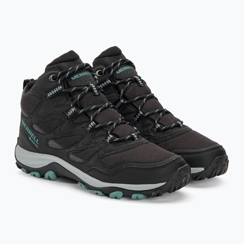 Γυναικείες μπότες πεζοπορίας Merrell West Rim Sport Mid GTX μαύρο 4