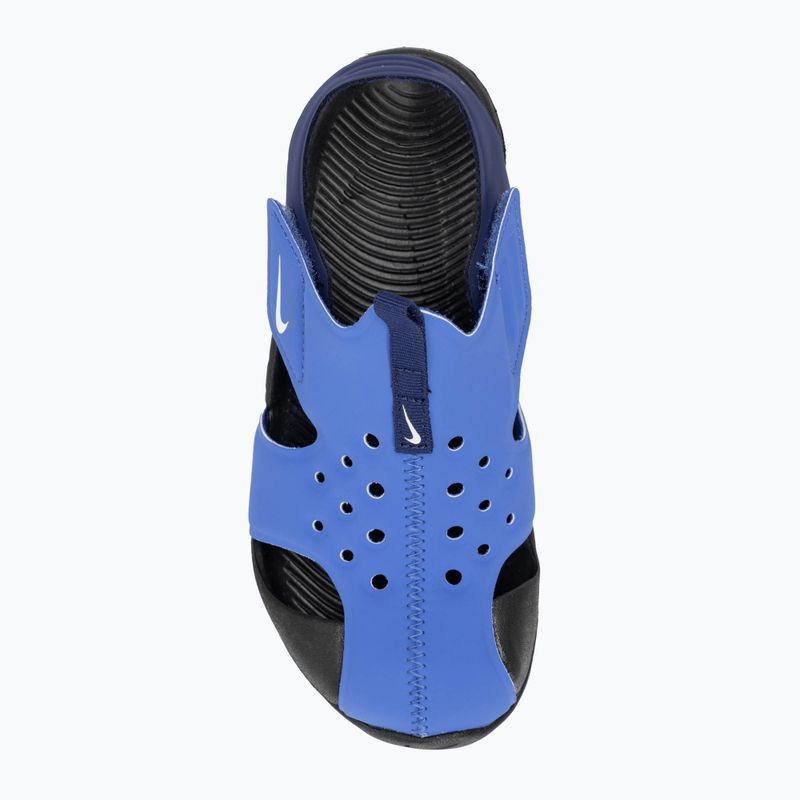 Παιδικά σανδάλια Nike Sunray Protect 2 signal blue/blue void/μαύρο/λευκό 5