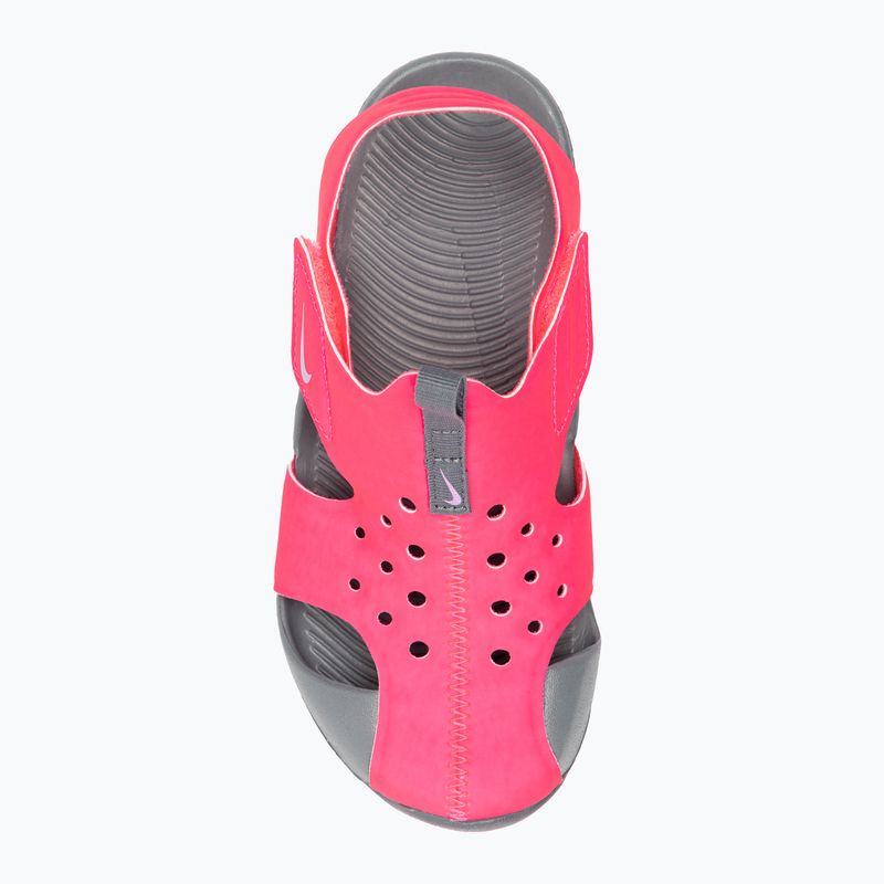 Παιδικά σανδάλια Nike Sunray Protect 2 hyper pink/γκρι καπνογόνο/φούξια λάμψη 5