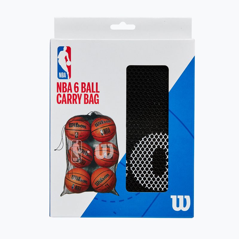 Wilson NBA Αυθεντική τσάντα μπάσκετ με 6 μπάλες 3