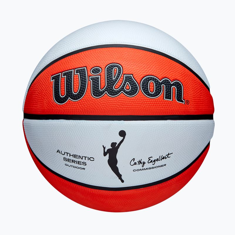 Wilson WNBA Authentic Series Outdoor πορτοκαλί/λευκό παιδικό μπάσκετ μέγεθος 5