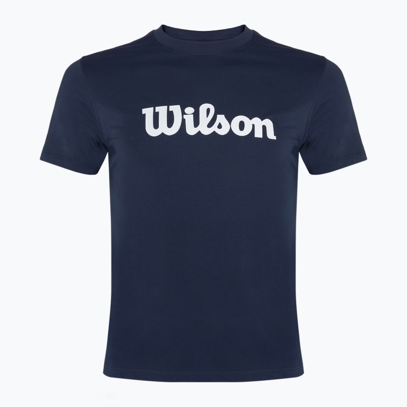 Ανδρικό μπλουζάκι τένις Wilson Team Graphic classic navy script