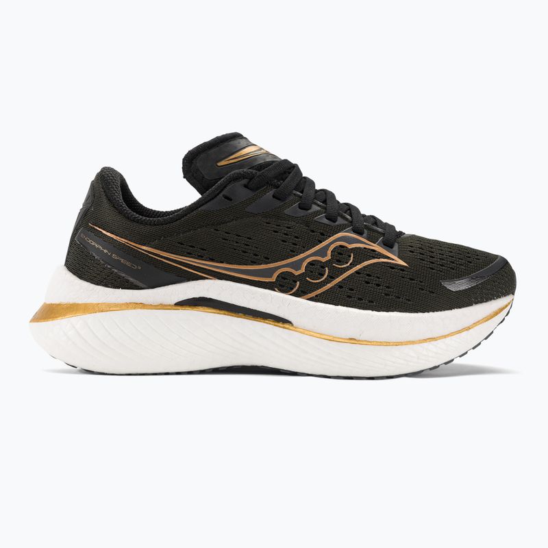 Γυναικεία παπούτσια τρεξίματος Saucony Endorphin Speed 3 black/goldstruck 2