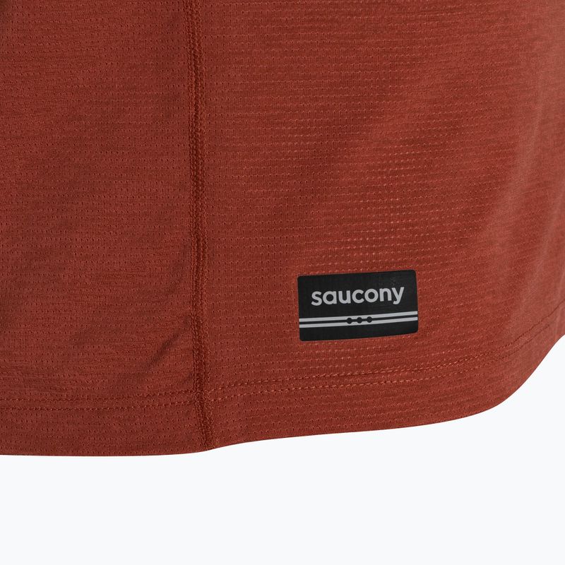 Ανδρική μπλούζα για τρέξιμο Saucony Stopwatch paprika heather 3